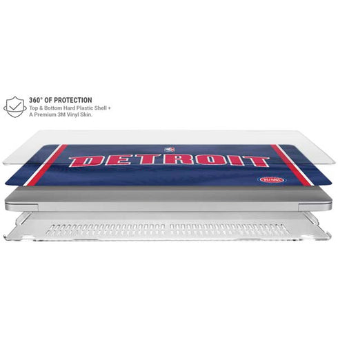 NBA Detroit Pistons Jersey MacBook Air 15in (2023-2025) Case plus Skin
